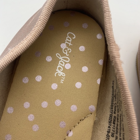 Cat & jack metallic pink balkerina flats sz 2 - Picture 4 of 5